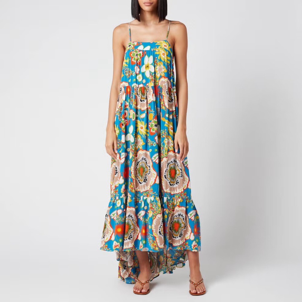 SIMON MILLER PUMPA WOMEN’S DRESS BLUE FLORAL Size L
